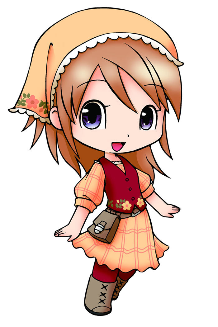 Bluebell Female SD Art from Harvest Moon: The Tale of Two Towns