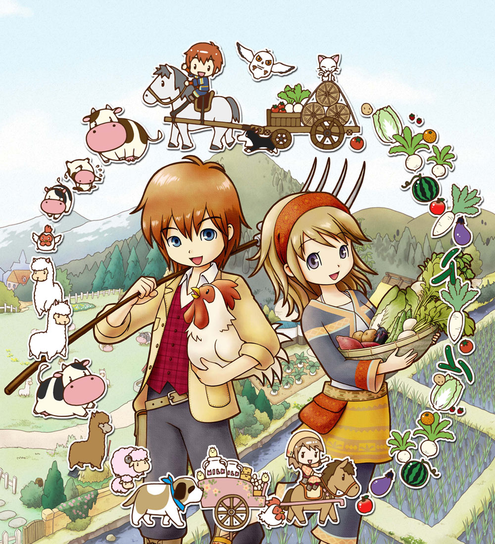 Box Art from Harvest Moon: The Tale of Two Towns