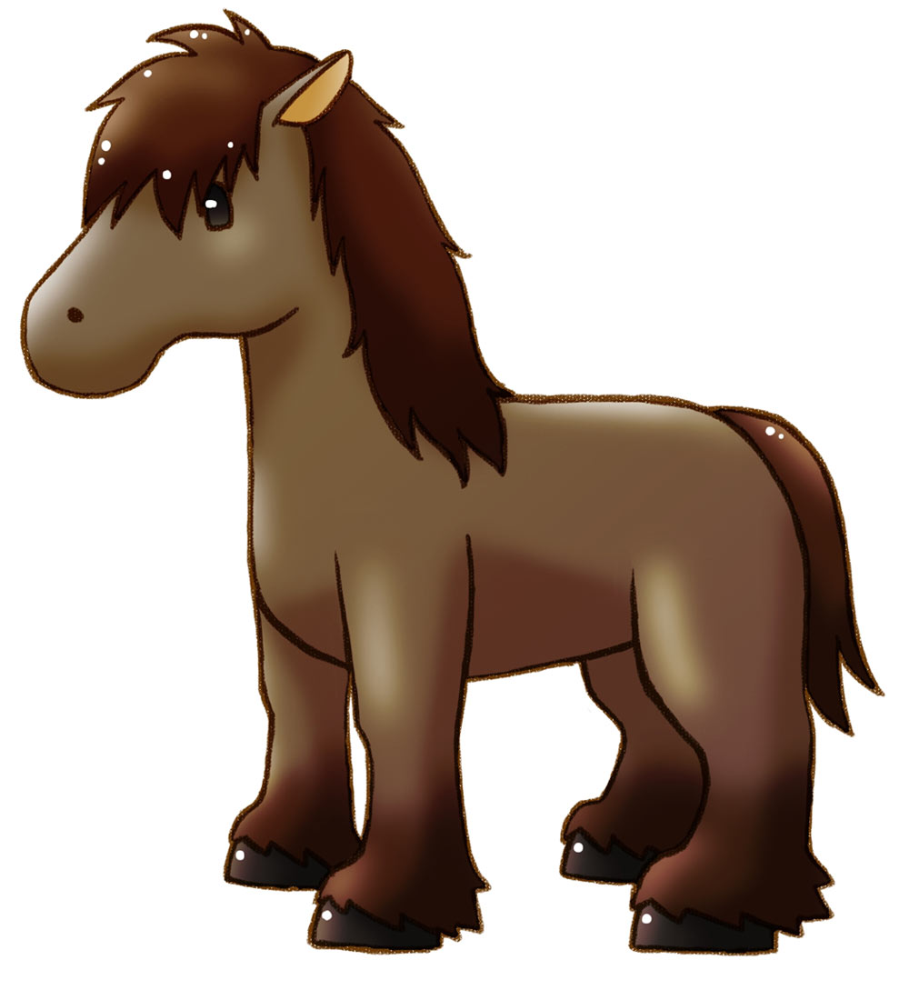 Dosanko Horse Art from Harvest Moon: The Tale of Two Towns