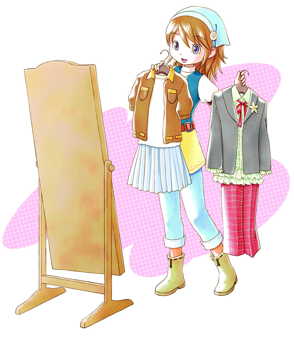 Wardrobe Art from Harvest Moon: The Tale of Two Towns