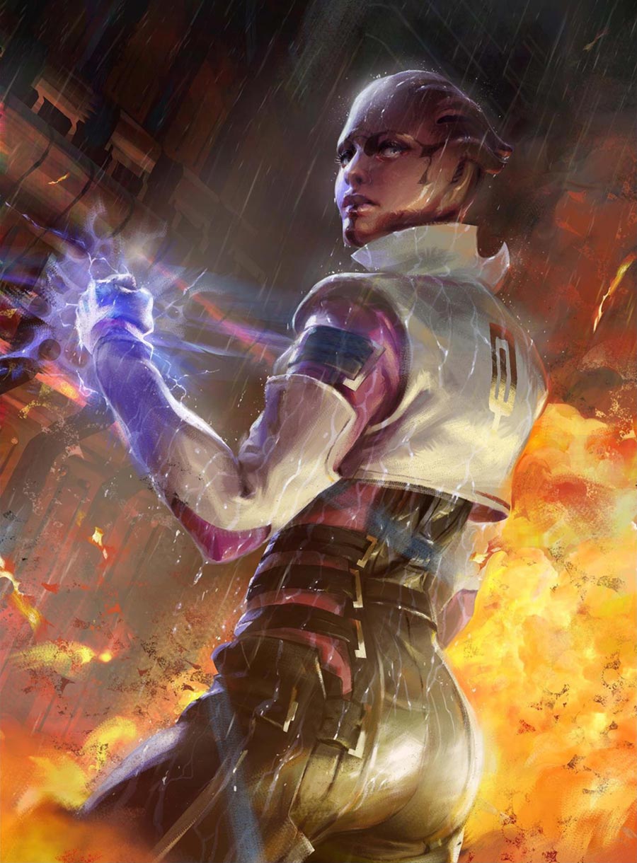 Aria T'Loak Art from Mass Effect 3