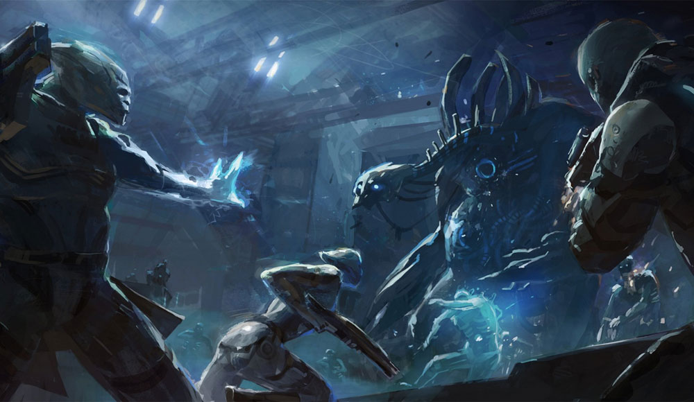 Battle Concept Art from Mass Effect 3