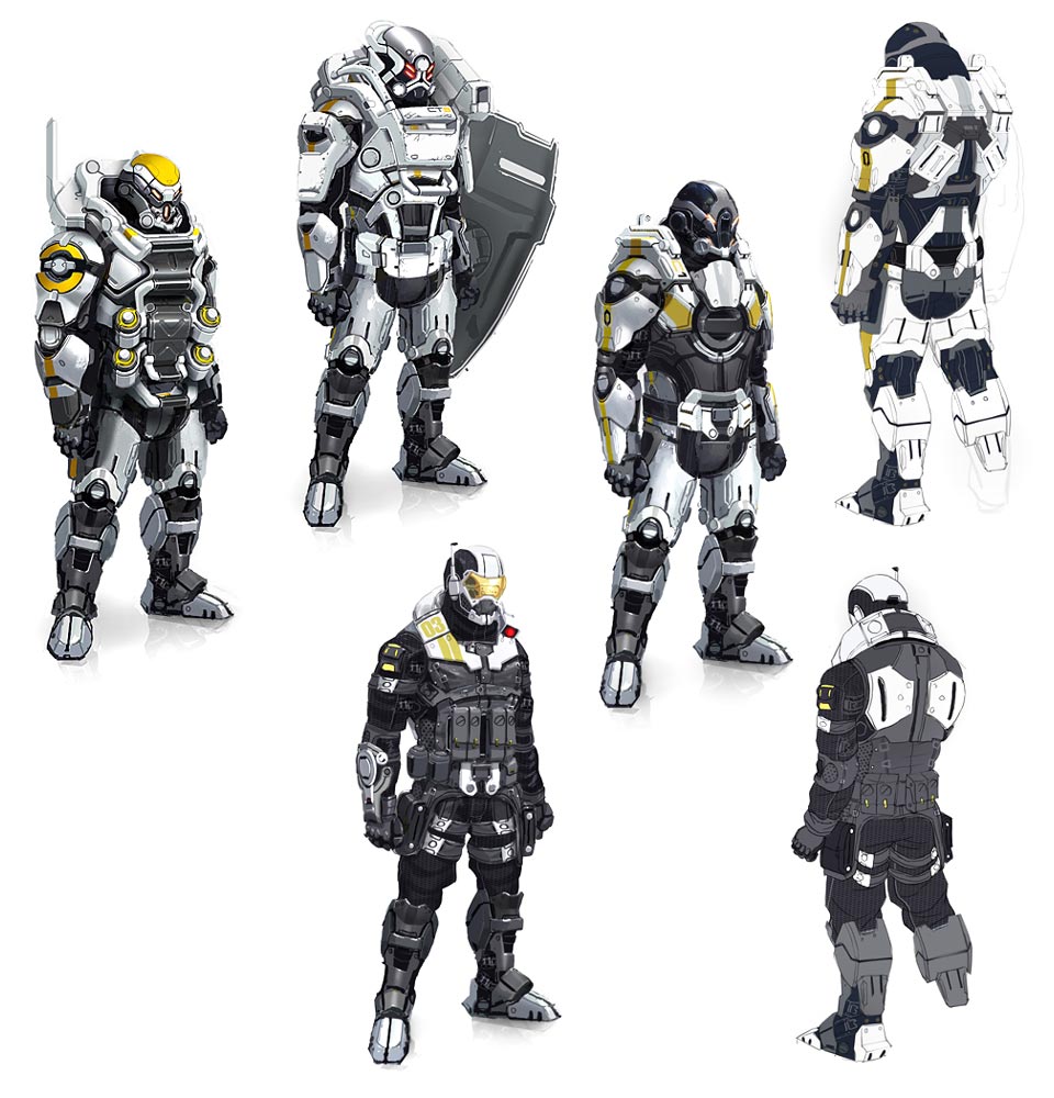 Cerberus Soldiers Art from Mass Effect 3