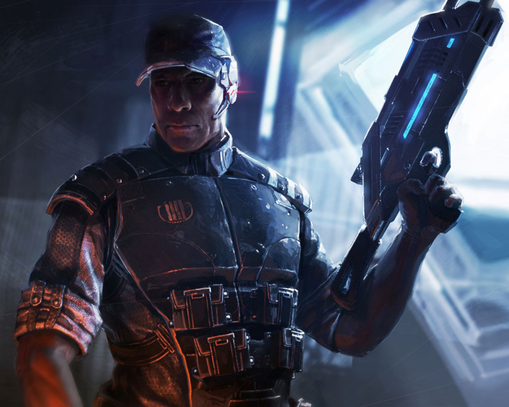 David Anderson Art from Mass Effect 3