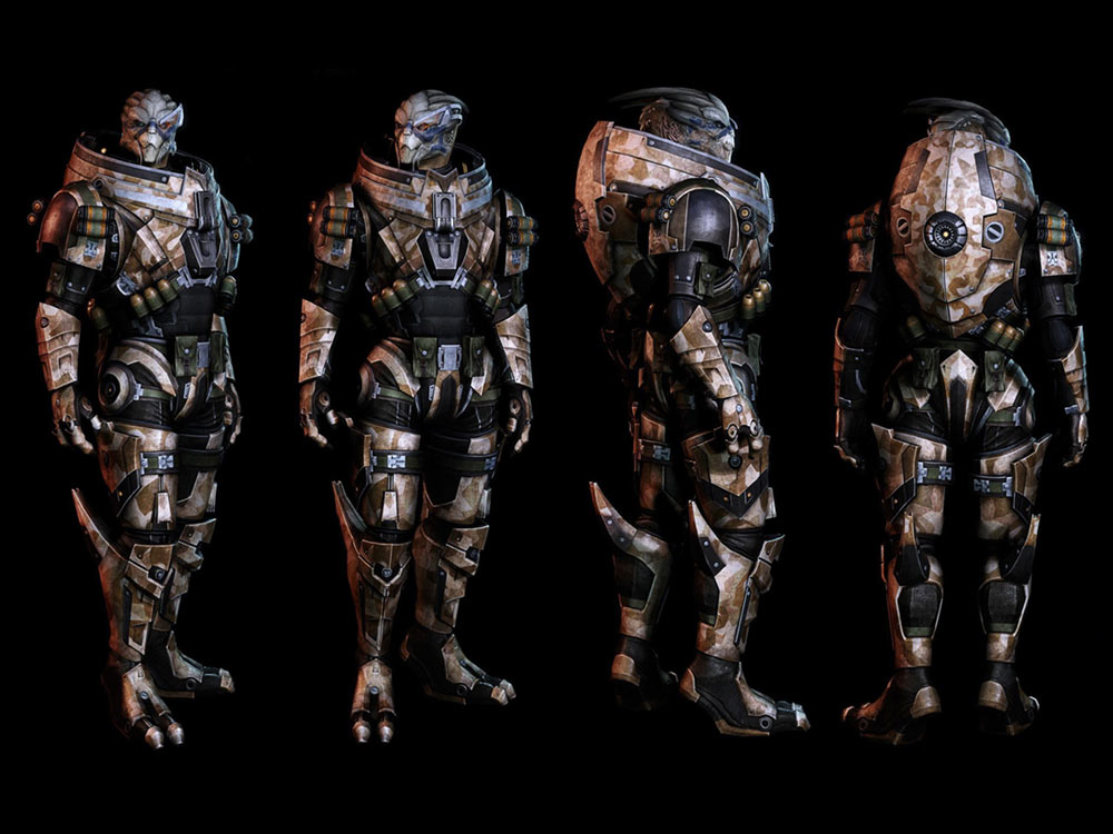 Garrus - From Ashes DLC Armor Art from Mass Effect 3