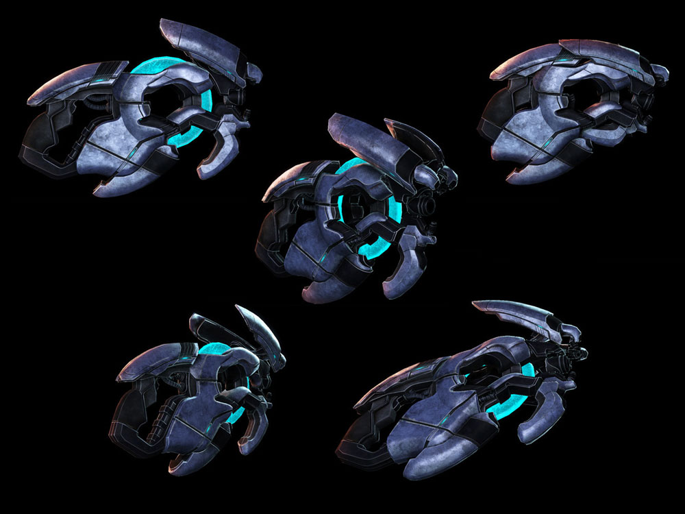 Geth SMG Art from Mass Effect 3