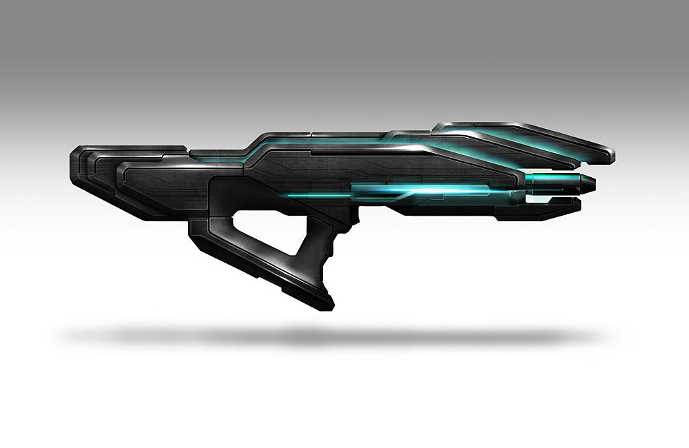 Prothean Particle Rifle Art from Mass Effect 3