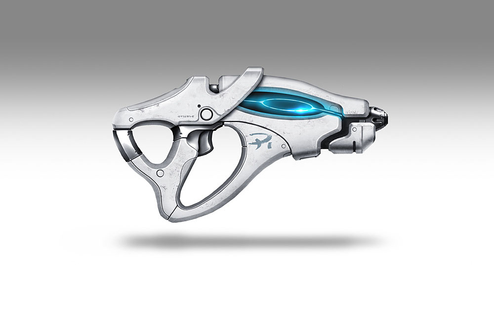 Salarian Scorpion Heavy Pistol Art from Mass Effect 3