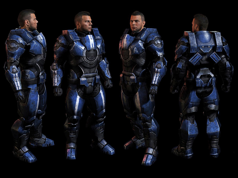 James Alliance Armor Art from Mass Effect 3