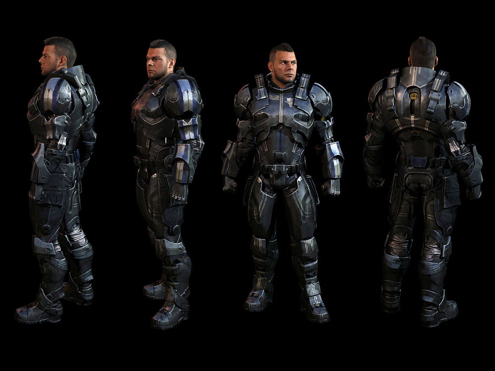 James Armor Art from Mass Effect 3