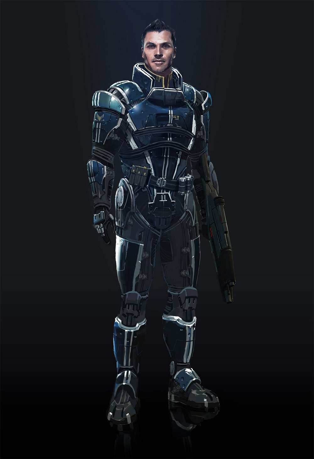 Kaidan Alenko Art from Mass Effect 3