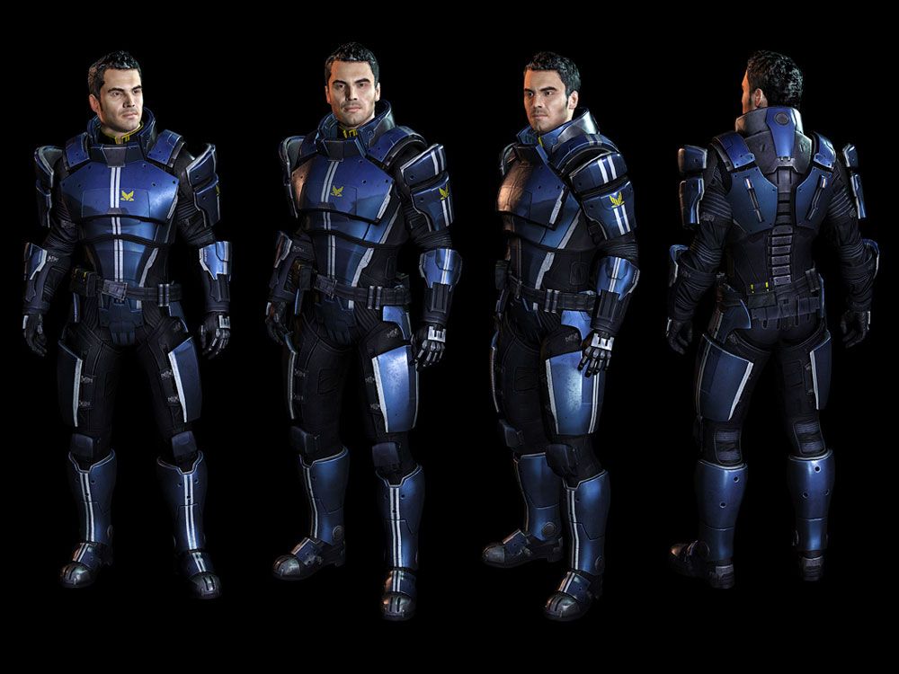Kaidan Armor Art from Mass Effect 3