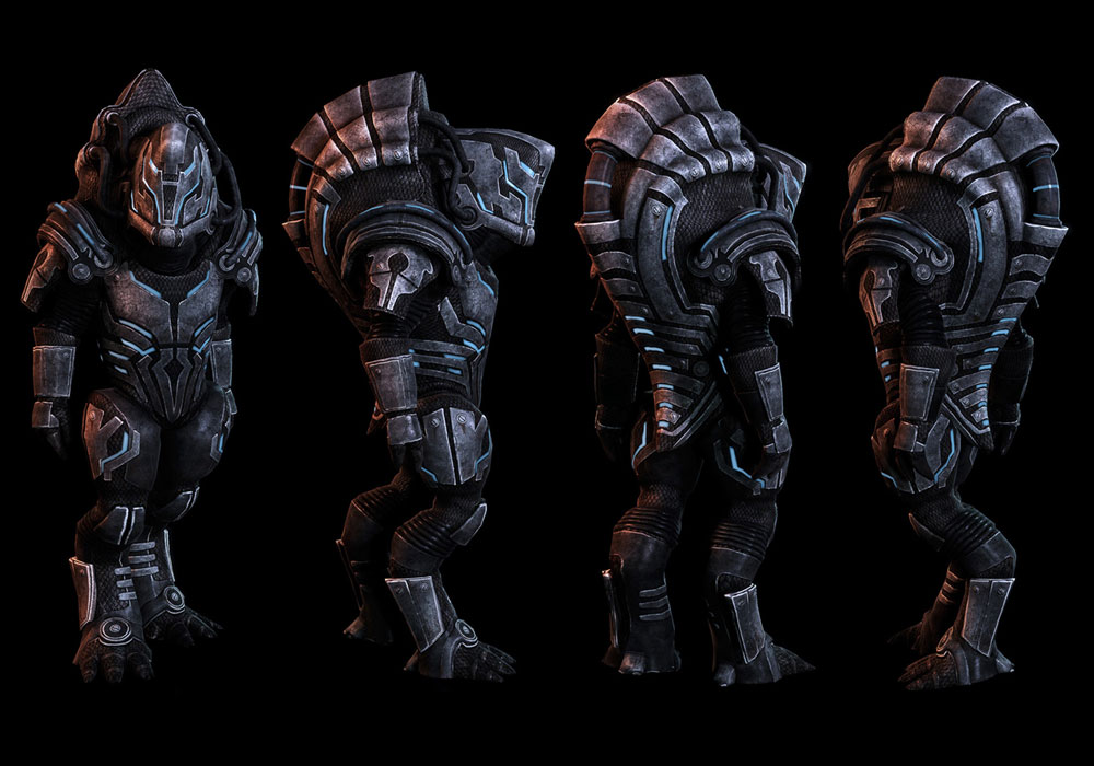 Krogan Heavy Armor Art from Mass Effect 3