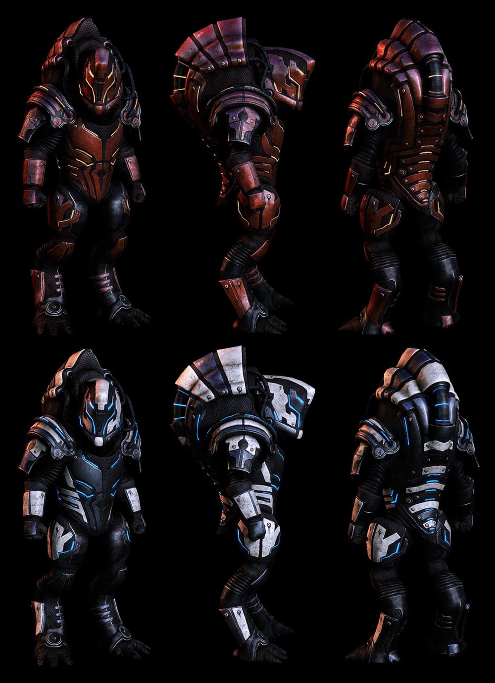 Krogan Vanguard Armor Art from Mass Effect 3