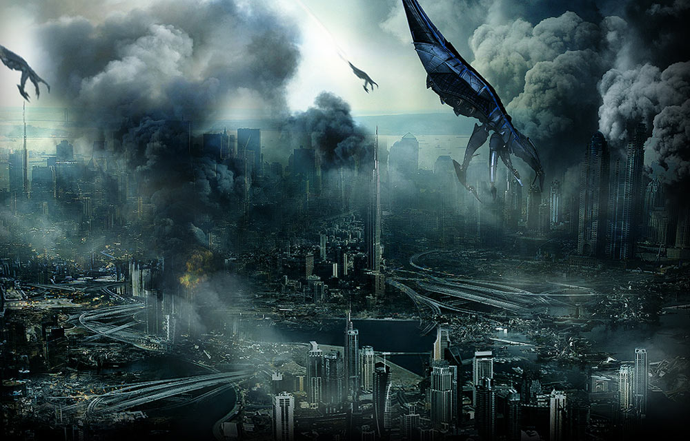 Reaper Attack Art from Mass Effect 3