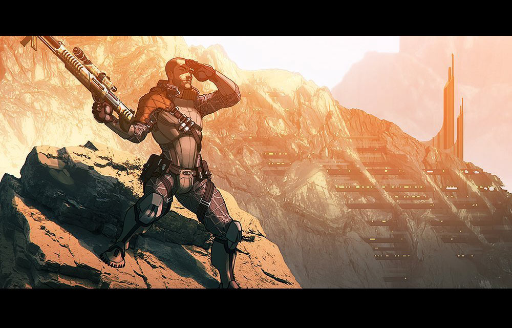 Rogue Shepard Art from Mass Effect 3