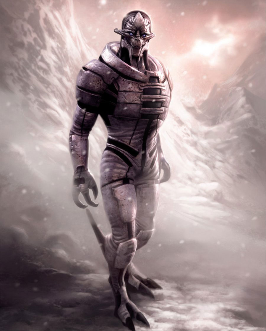 Saren Arterius Art from Mass Effect 3