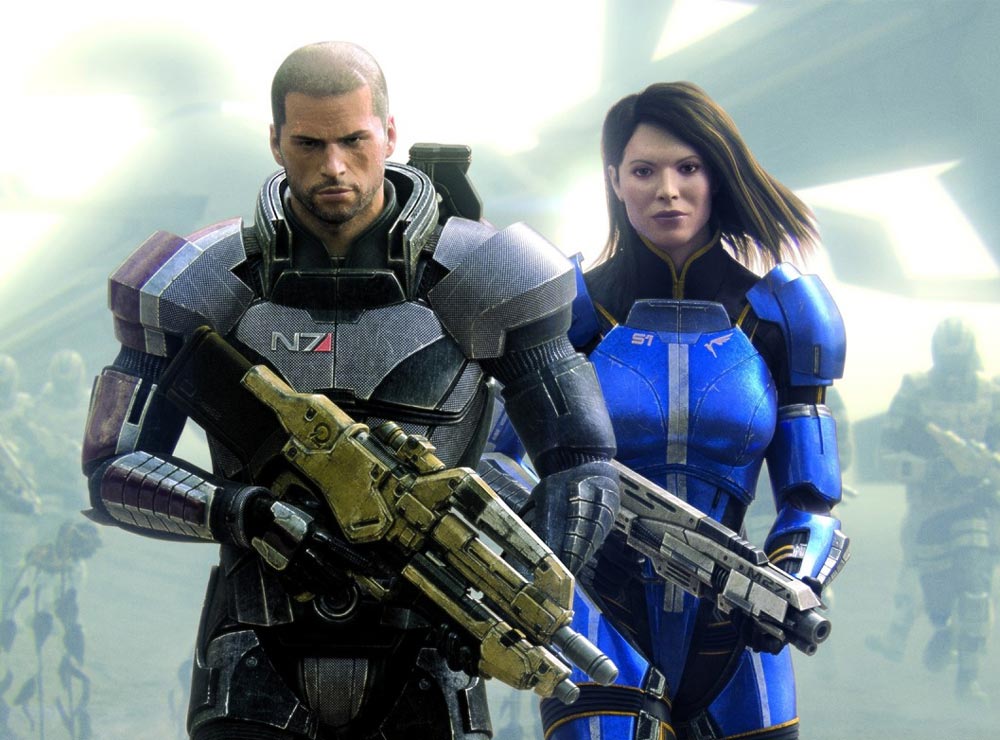 Shepard and Ashley Art from Mass Effect 3