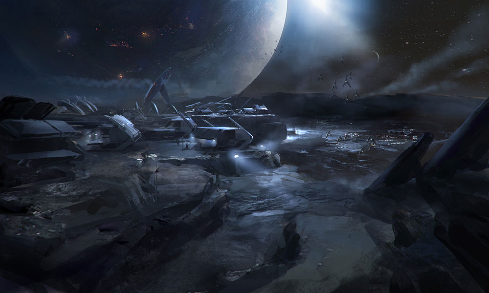 Space Concept Art from Mass Effect 3