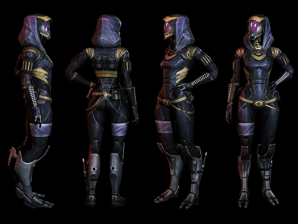 Tali'Zorah Armor Art from Mass Effect 3