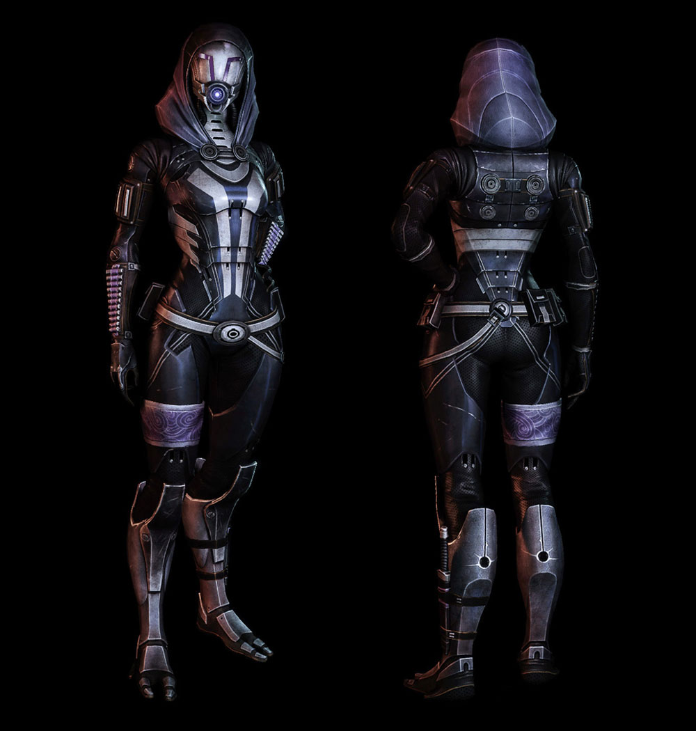 Tali'Zorah - From Ashes DLC Armor Art from Mass Effect 3