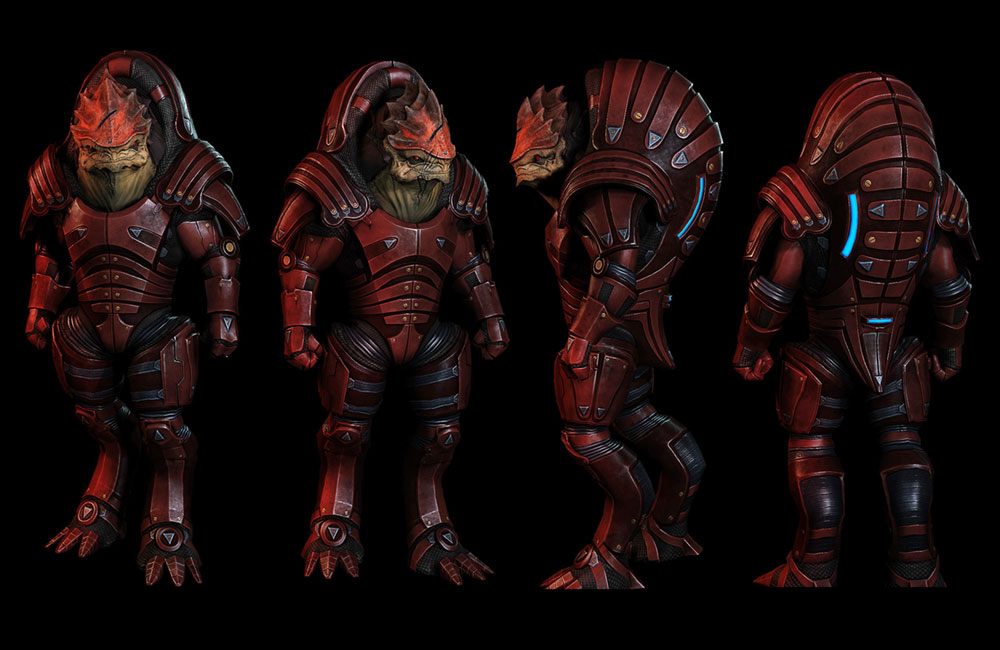 Urdnot Wrex Armor Art from Mass Effect 3