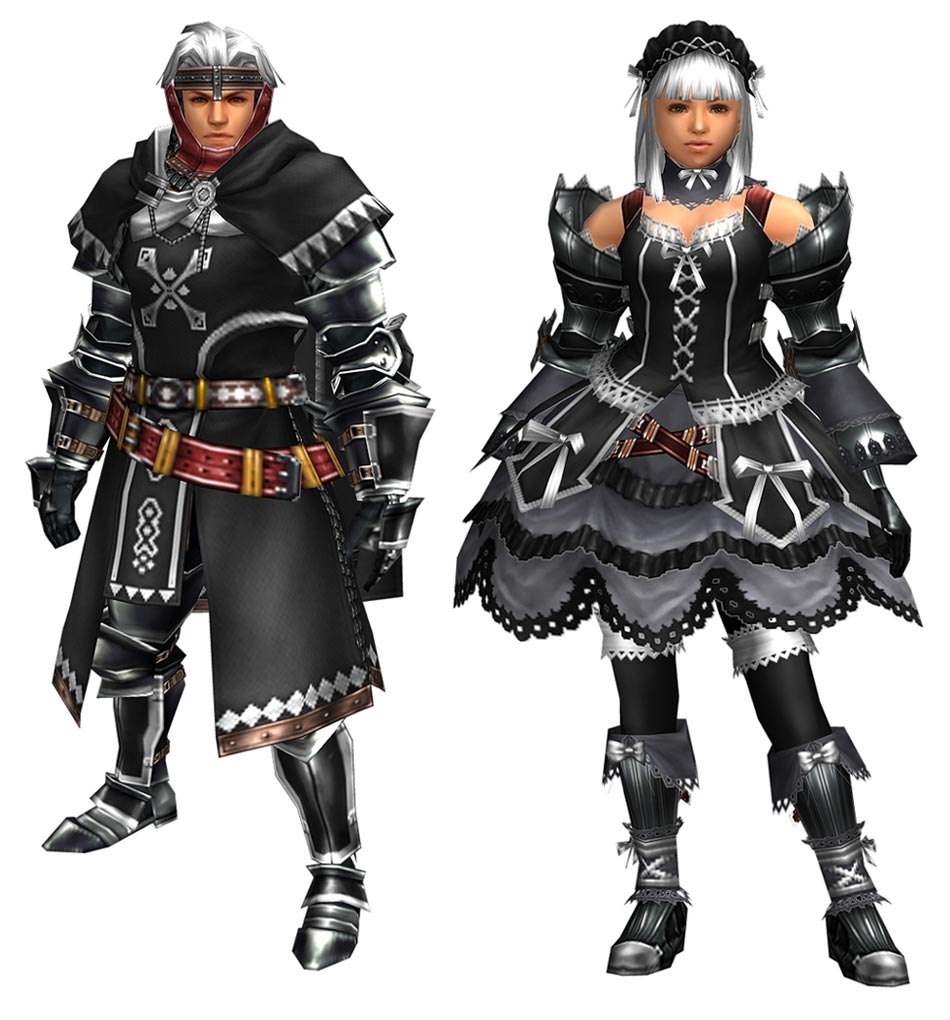 Black Hantazugirudo Armor Art from Monster Hunter Frontier