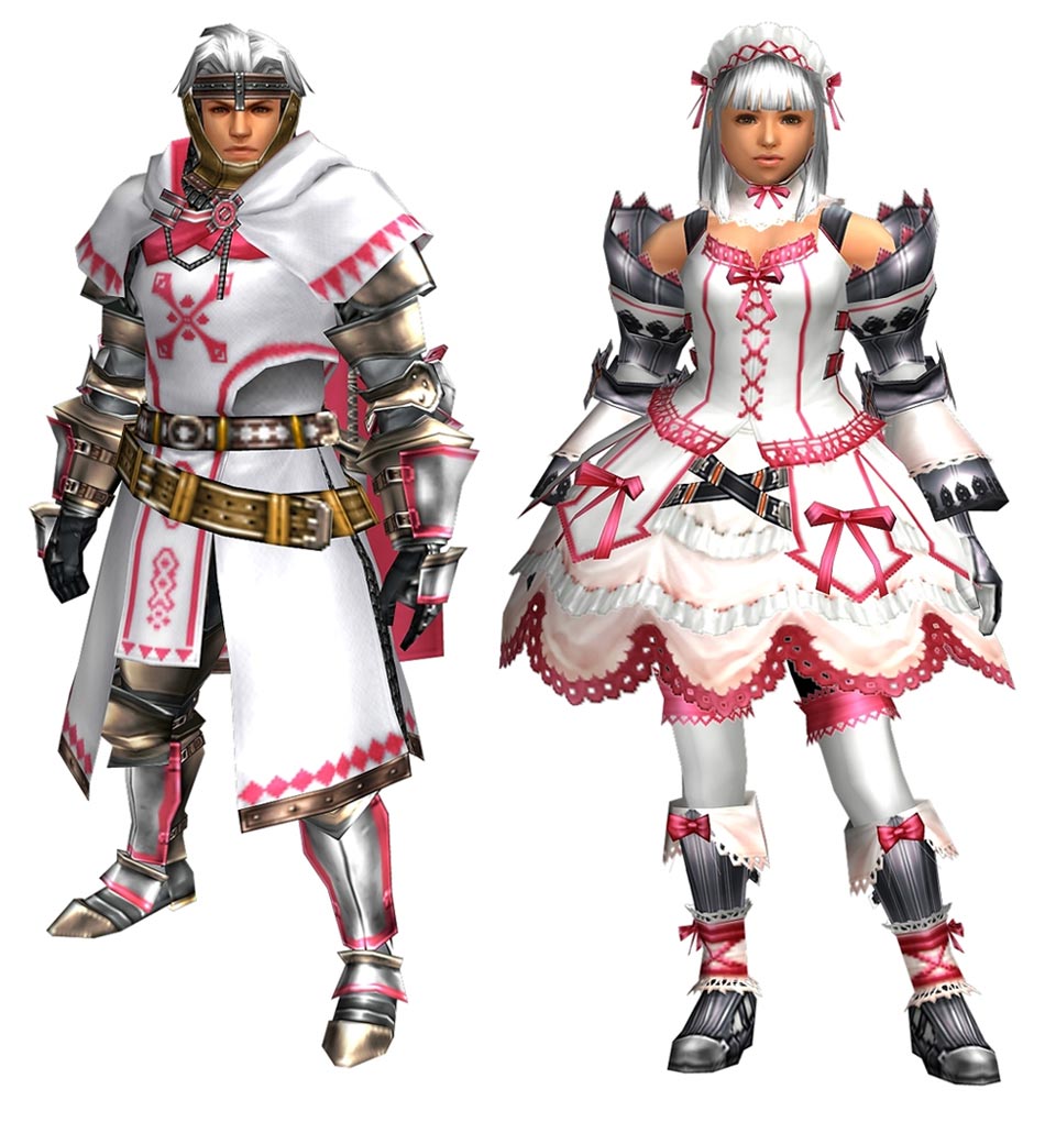 White Hantazugirudo Armor Art from Monster Hunter Frontier