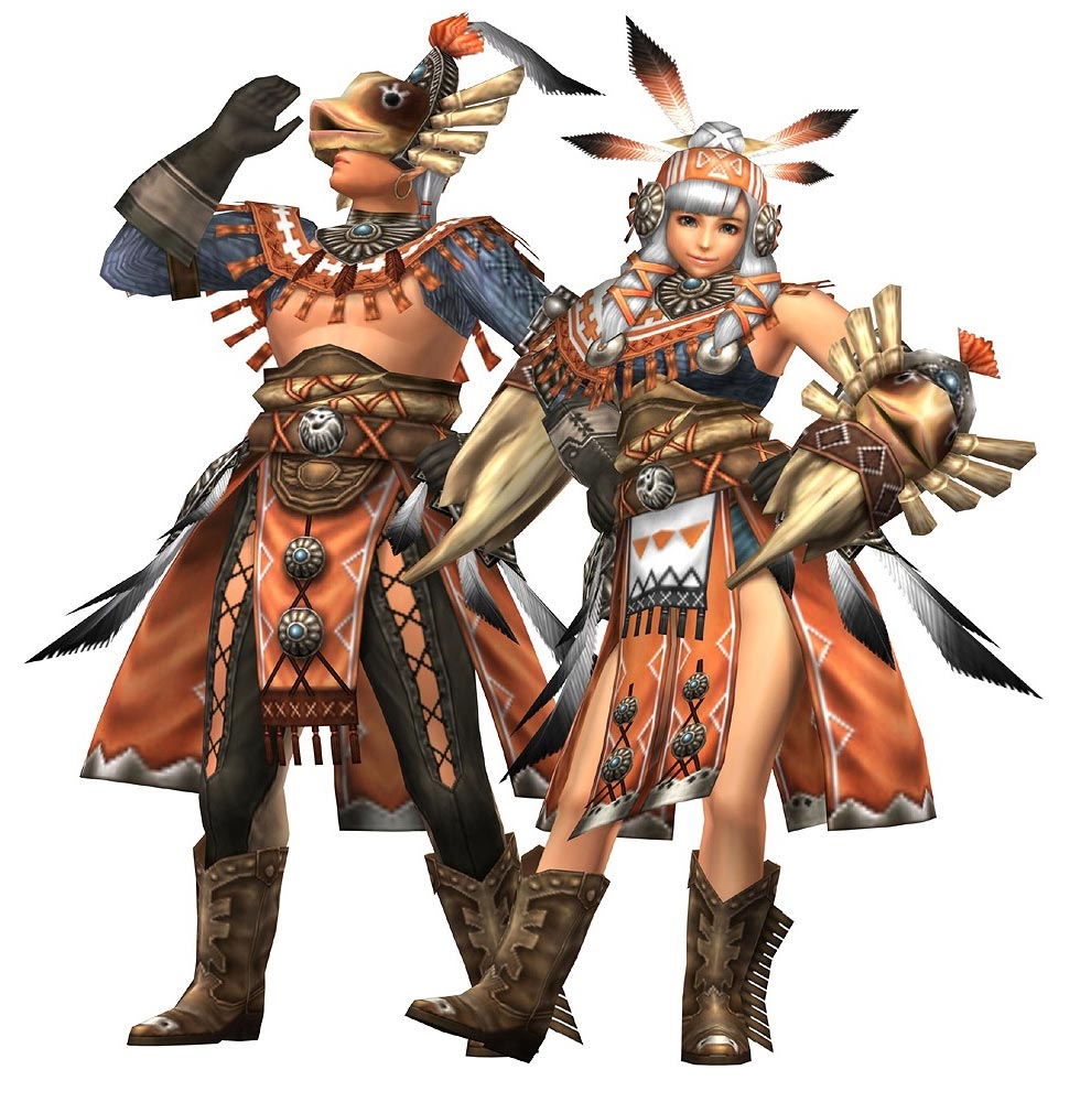 Kut-Ku Bone Armor - Gunner Art from Monster Hunter Frontier