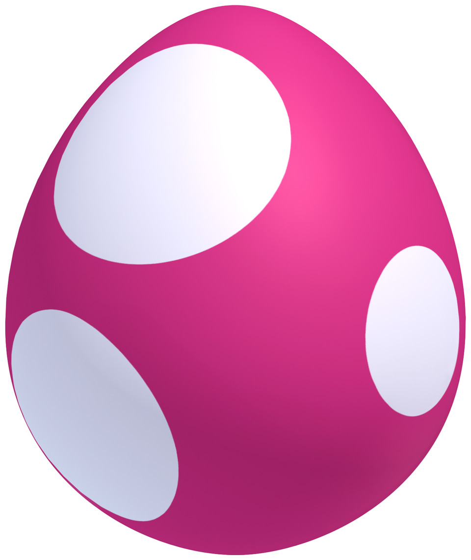 Balloon Yoshi Egg Art from New Super Mario Bros. U