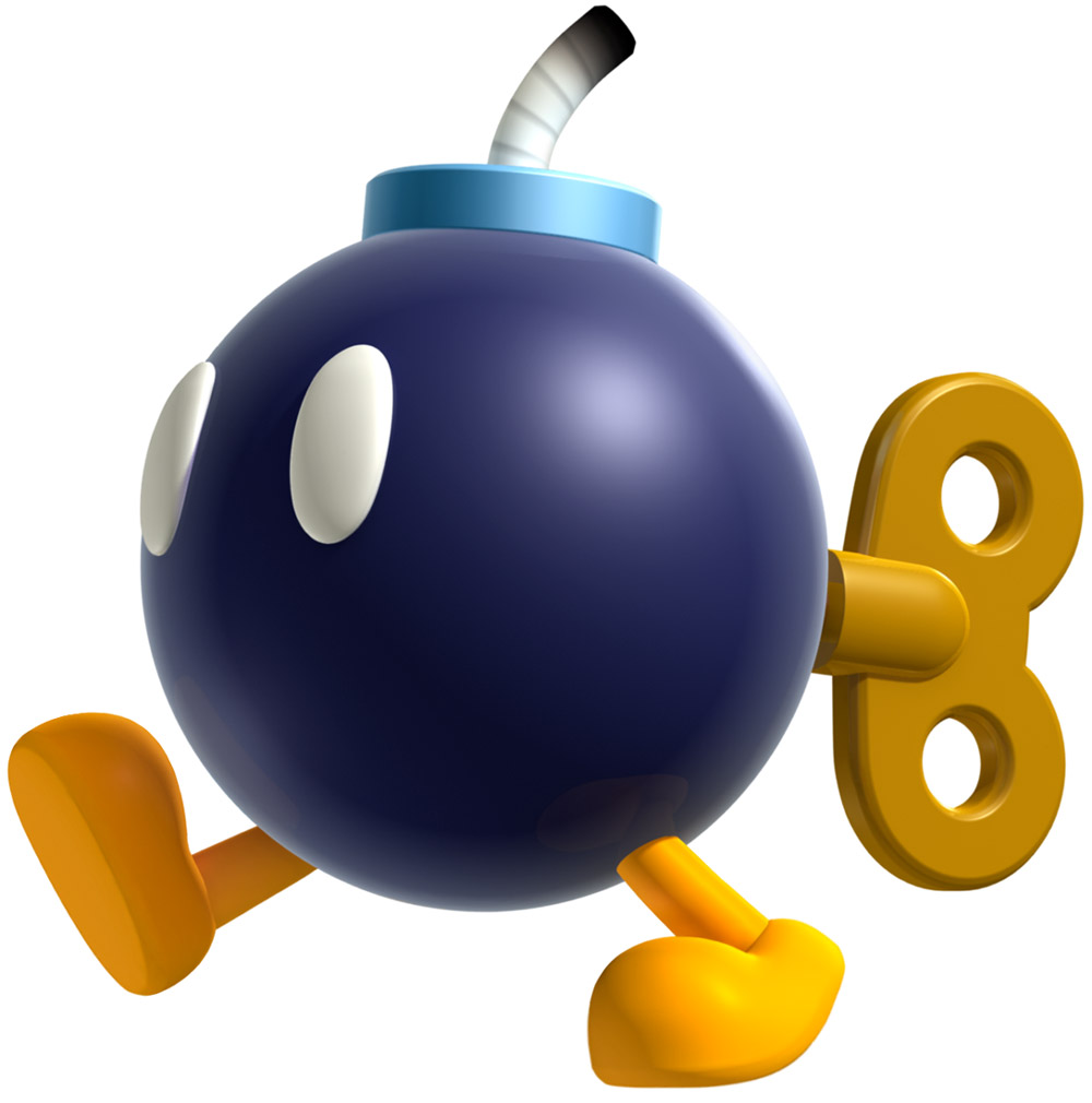 Bob-omb Art from New Super Mario Bros. U