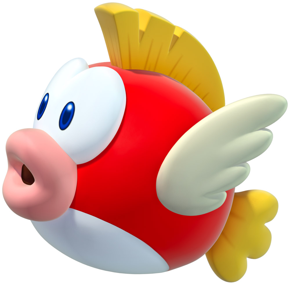 Cheep-Cheep Art from New Super Mario Bros. U