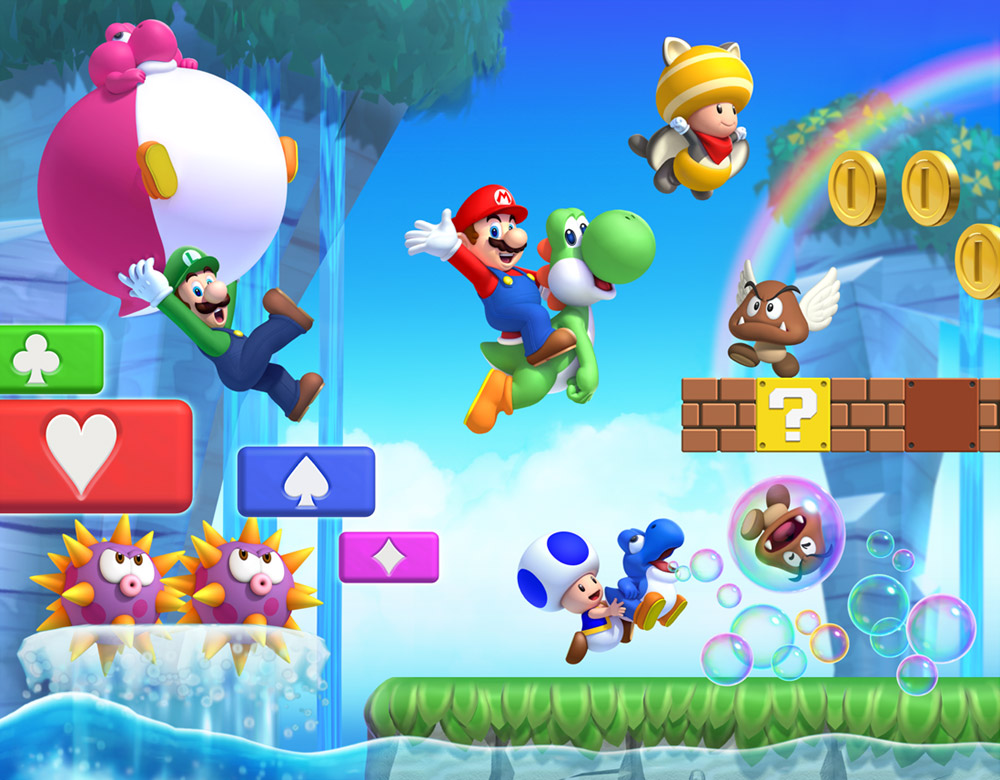 Level Art from New Super Mario Bros. U