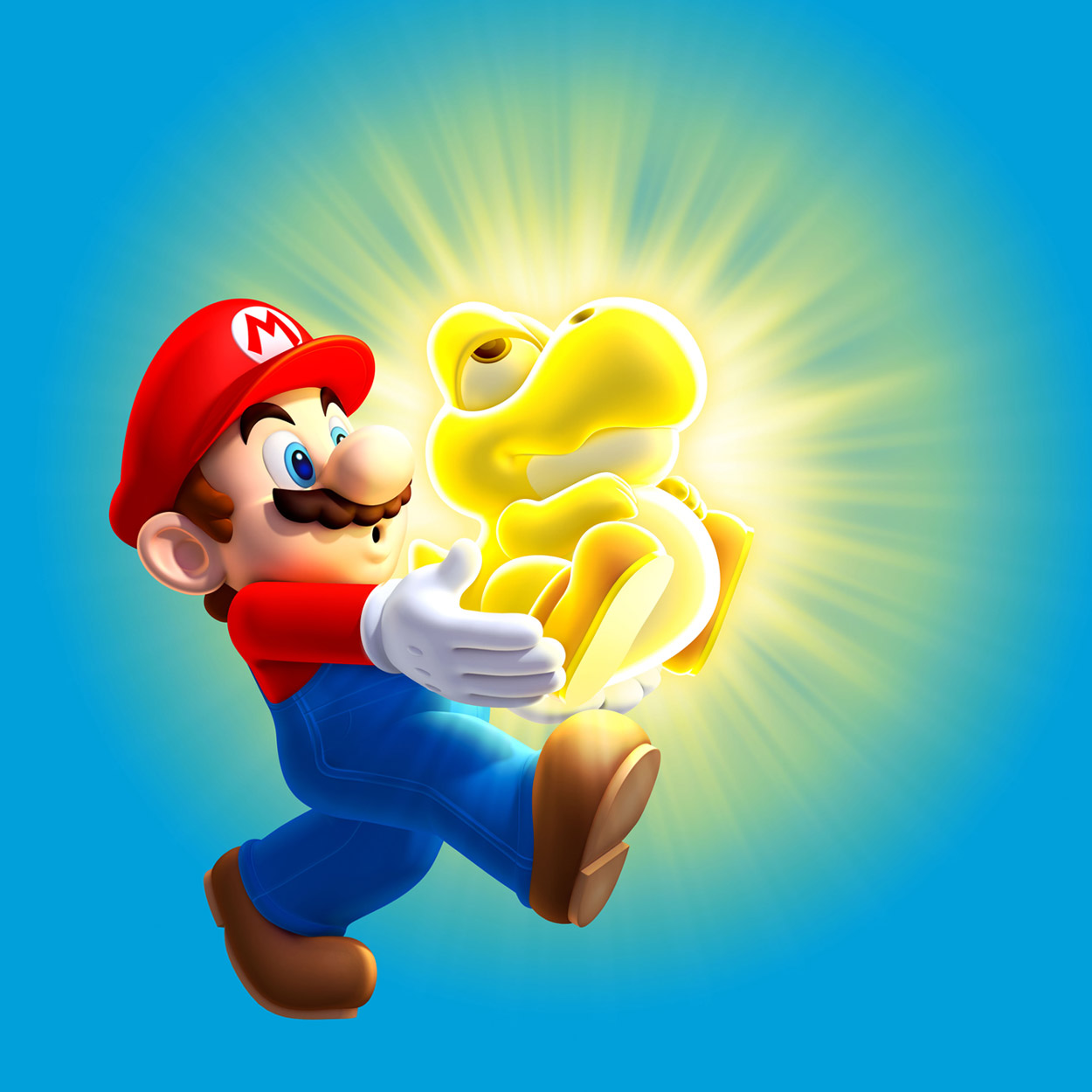 Mario & Bulb Baby Yoshi Art from New Super Mario Bros. U