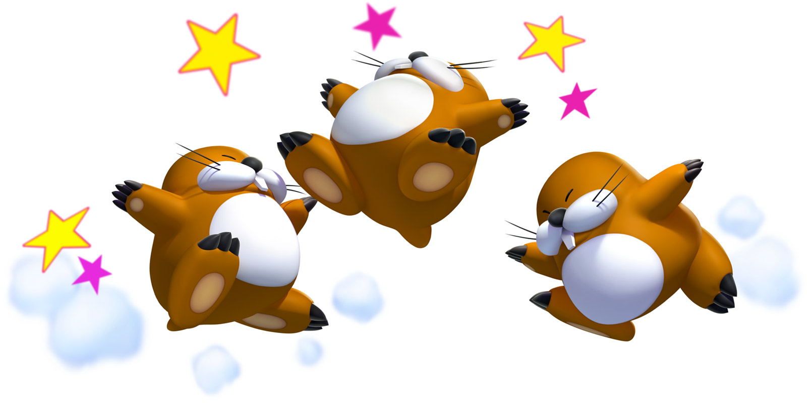 Monty Moles Art from New Super Mario Bros. U