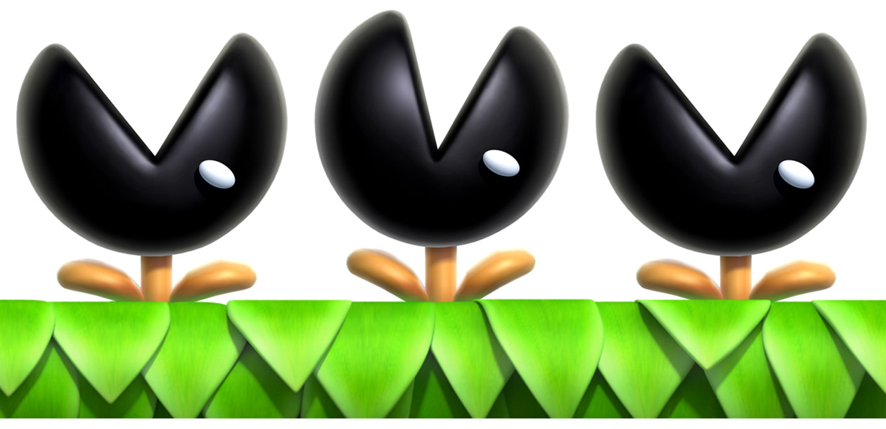 Muncher Art from New Super Mario Bros. U