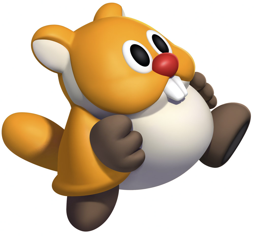 Squirrel Art from New Super Mario Bros. U