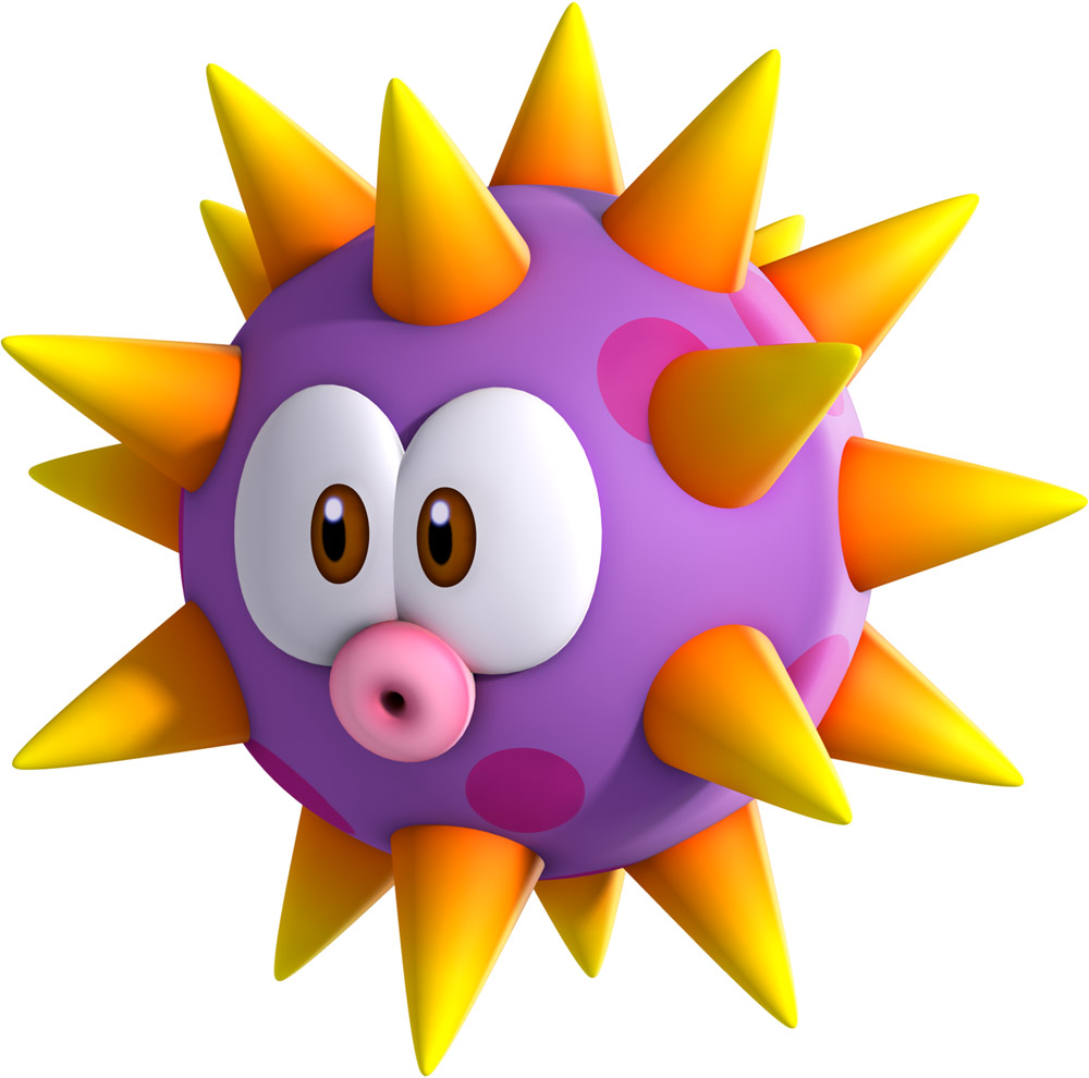 Urchin Art from New Super Mario Bros. U