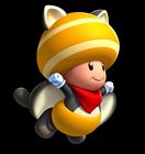 Yellow Toad in Flying Squirrel Suit