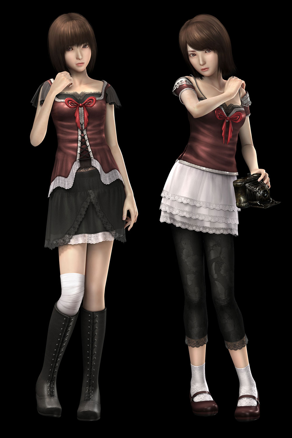 Mayu & Mio Art from Project Zero 2: Wii Edition