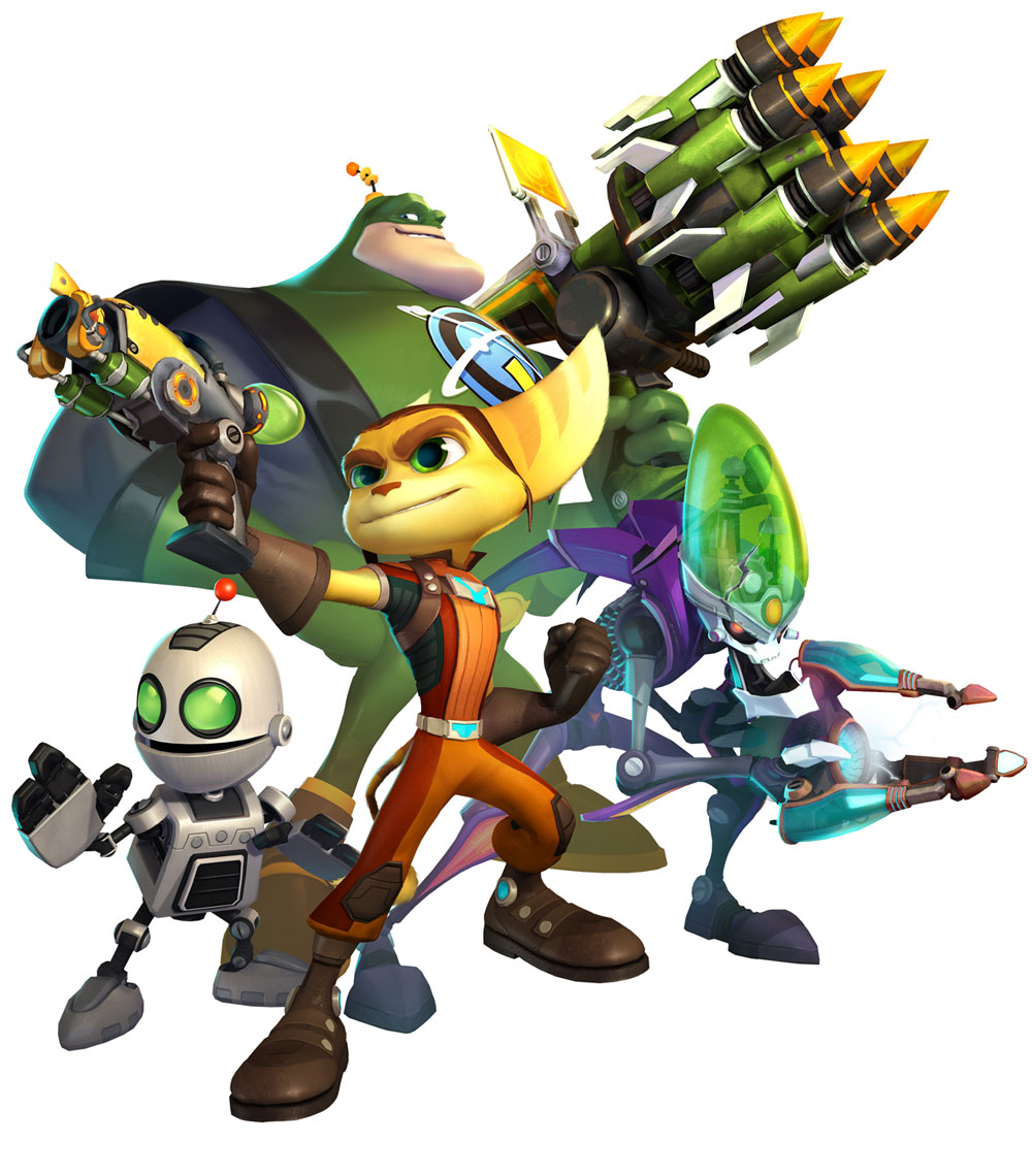 Characters Art from Ratchet & Clank: All 4 One