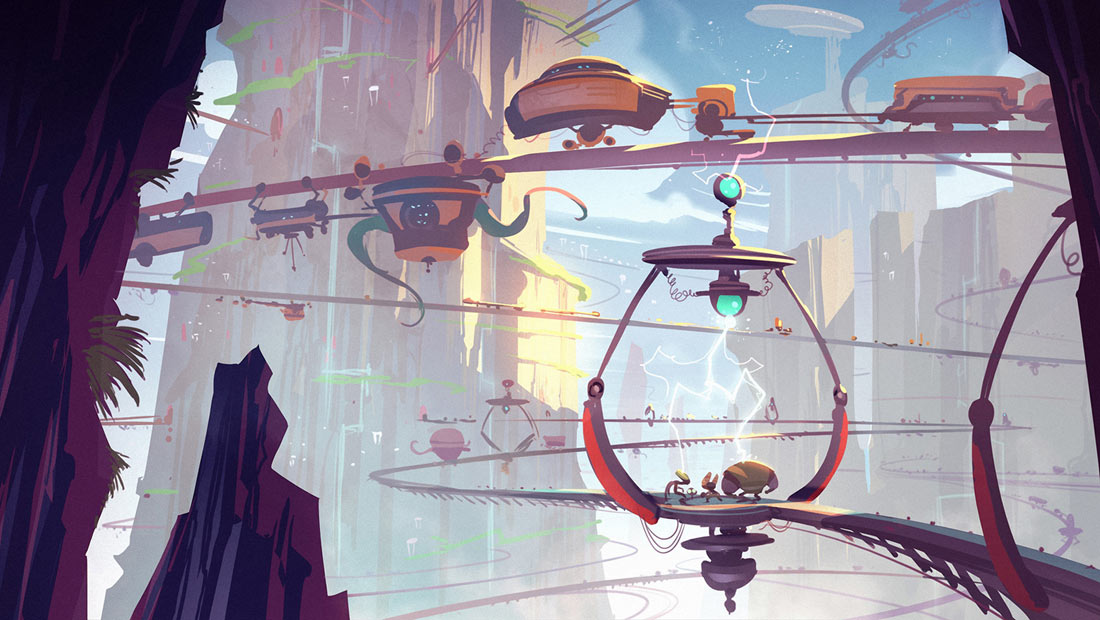 Nest Tracks Art from Ratchet & Clank: All 4 One