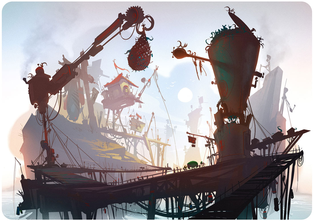 Octonok Cay Cannery Art from Ratchet & Clank: All 4 One