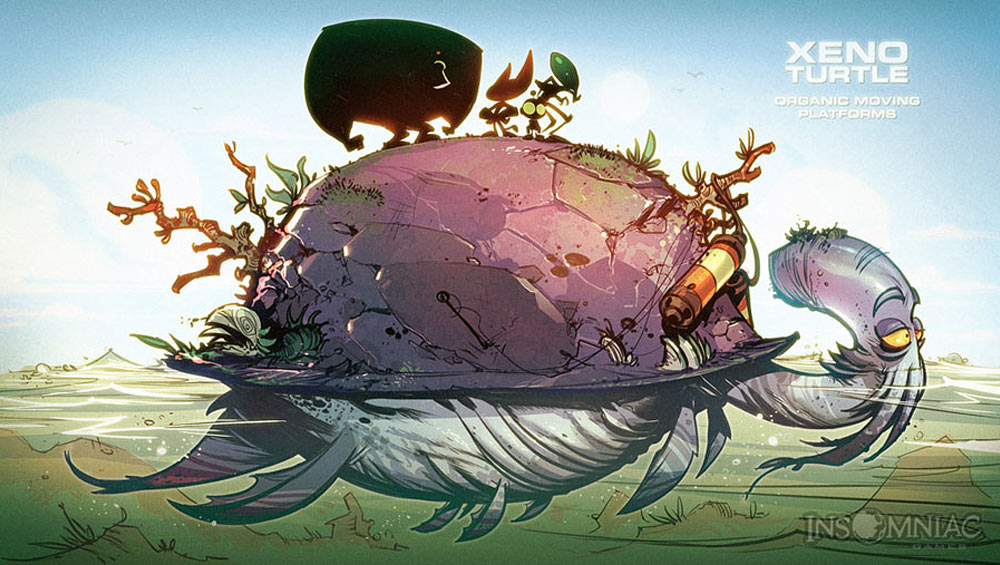 Xeno Turtle Art from Ratchet & Clank: All 4 One