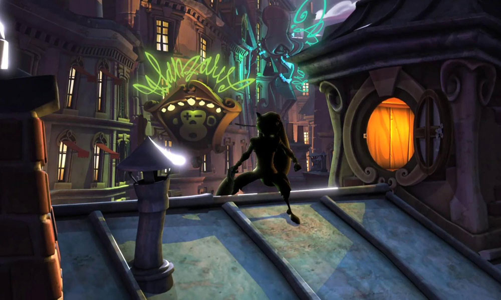 Sly on Roof Art from Sly Cooper: Thieves in Time