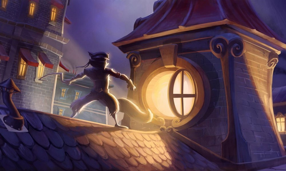 Sly on Rooftop Art from Sly Cooper: Thieves in Time