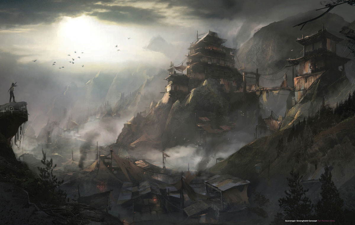 Scavenger Village Art from Tomb Raider