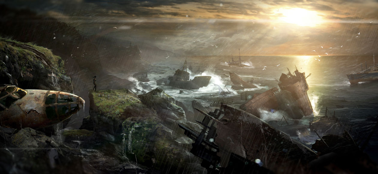 Shipwreck Art from Tomb Raider