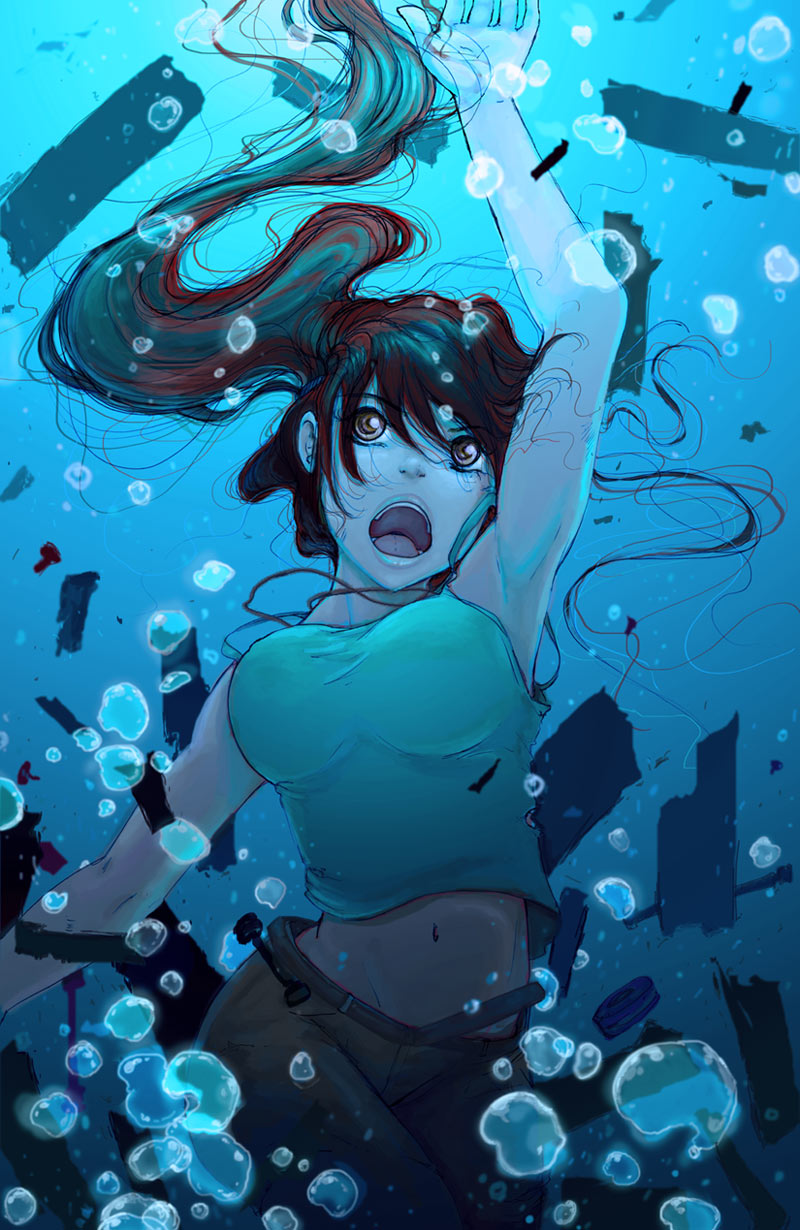 The Depths by Camilla D'Errico Art from Tomb Raider