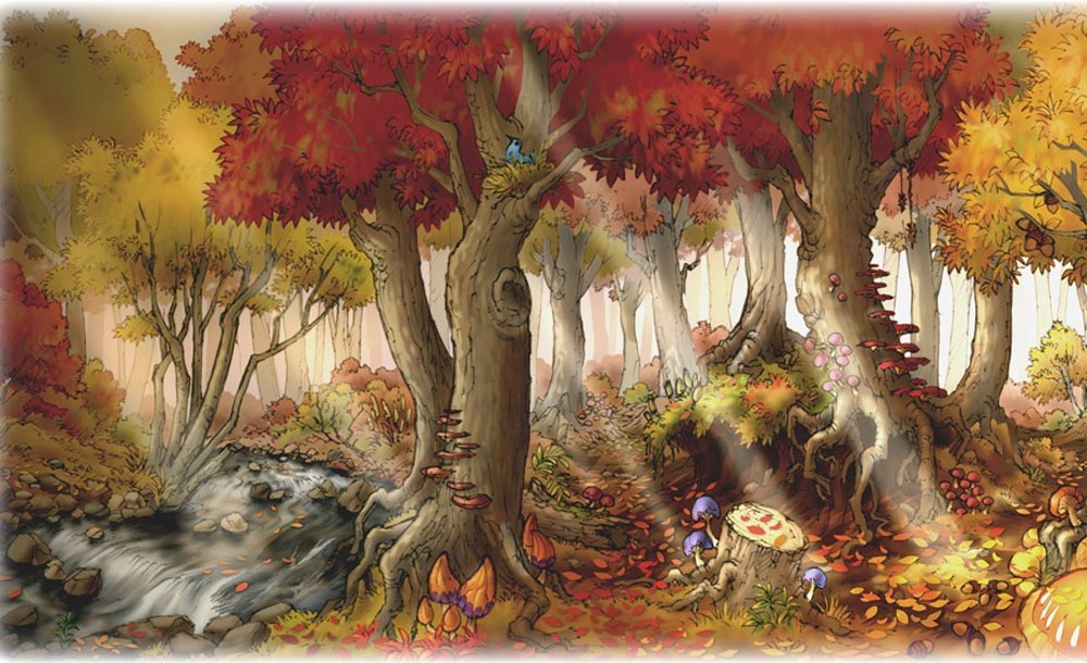 Autumn Forest Art from The Wizard of Oz: Beyond the Yellow Brick Road